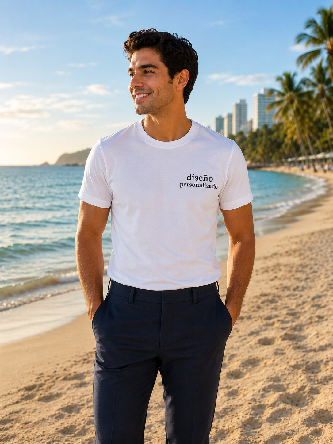 Playera basica Cuello redondo
