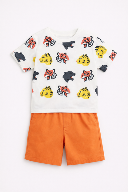 Conjunto tigres estampados